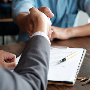 Professional handshake